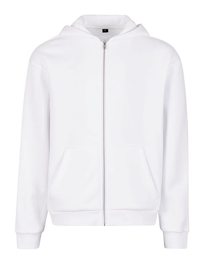 BYB (BY285) Fluffy Zip Hoodie — White