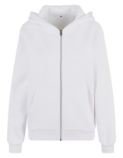 BYB (BY290) Fluffy WOMEN'S Zip Hoodie — White